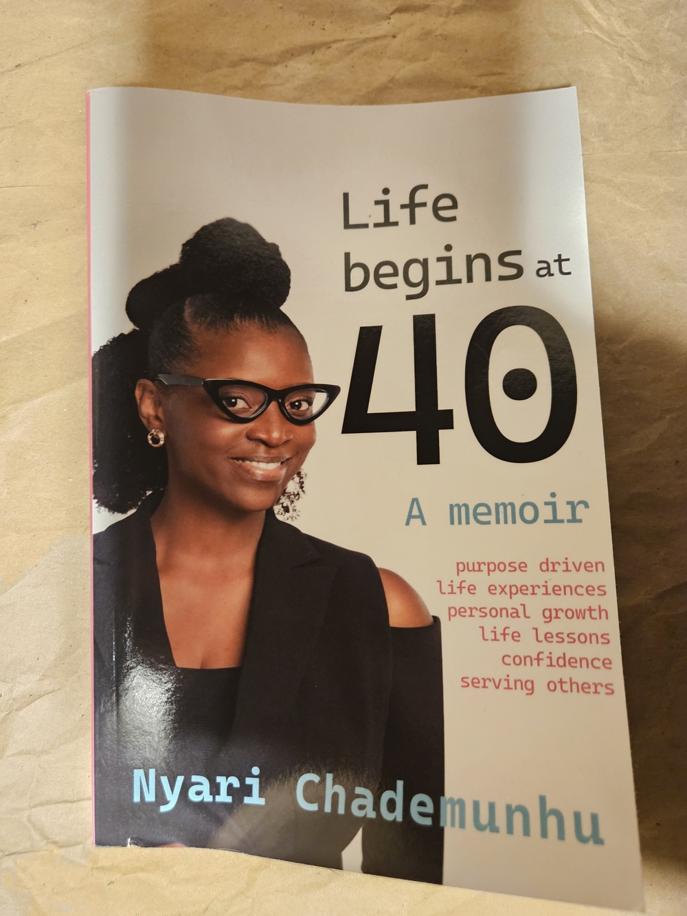 Life Begins at 40 Memoir - White Cover